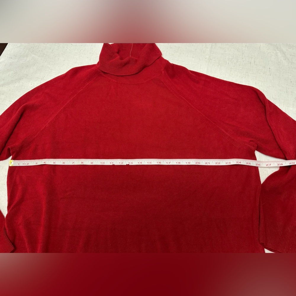Karen Scott Vibrant Red Cowl Neck Sweater - Picture 7 of 10